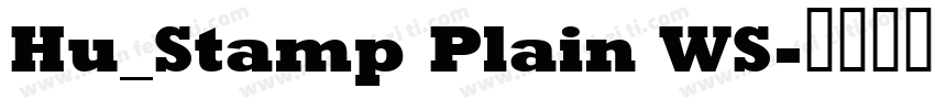 Hu_Stamp Plain WS字体转换